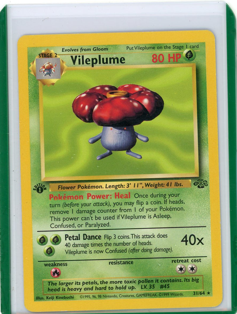 Vileplume 1999 Pokemon Jungle 1st Edition rare non holo 31/64