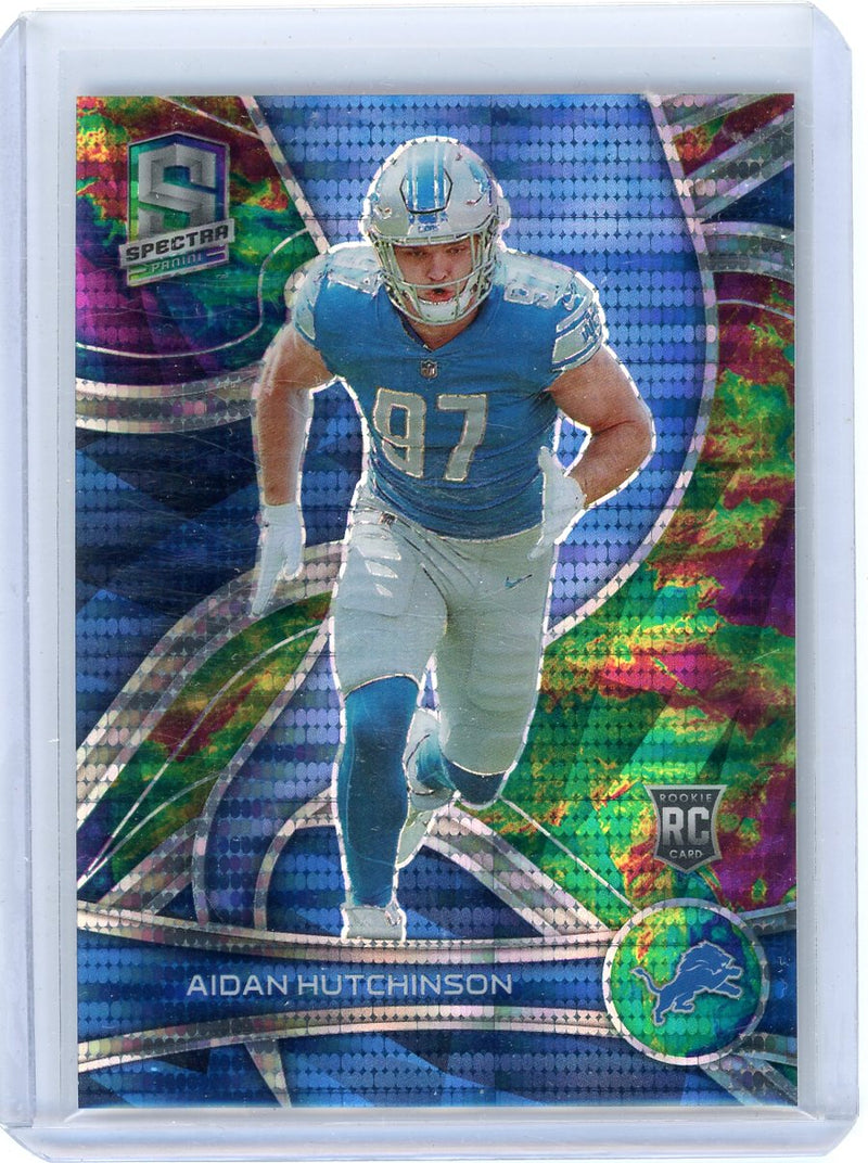 Aidan Hutchinson 2022 Panini Spectra Celestial prizm rookie card 