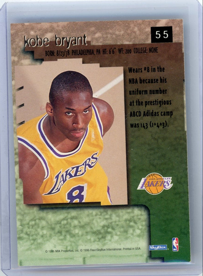 Kobe Bryant 1996 Skybox Premium Rookie Card 