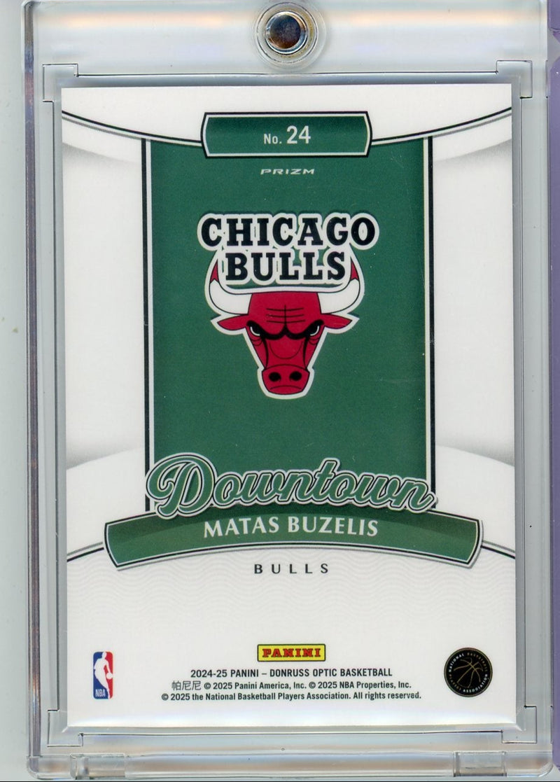 Matas Buzelis 2024-25 Panini Donruss Optic Downtown SSP rookie card