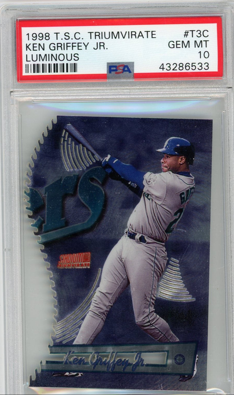 Ken Griffey Jr. 1998 TSC Triumvirate Luminous PSA 10