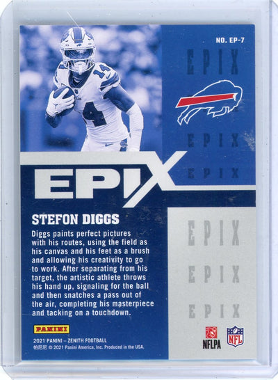 Stefon Diggs 2021 Panini Zenith Epix #'d 49/50