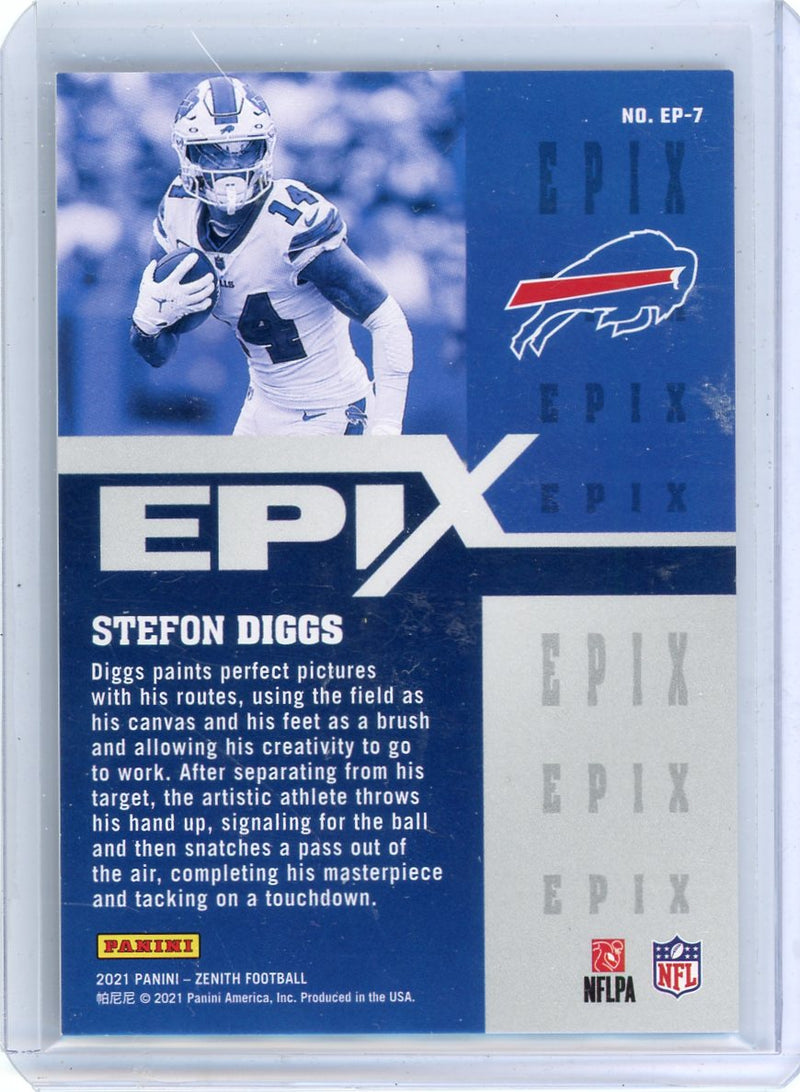 Stefon Diggs 2021 Panini Zenith Epix 