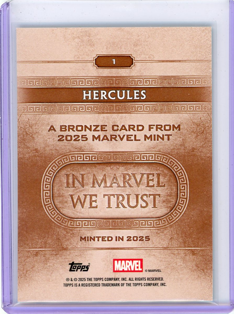 Hercules 2025 Topps Marvel Mint Aqua #'d 31/75