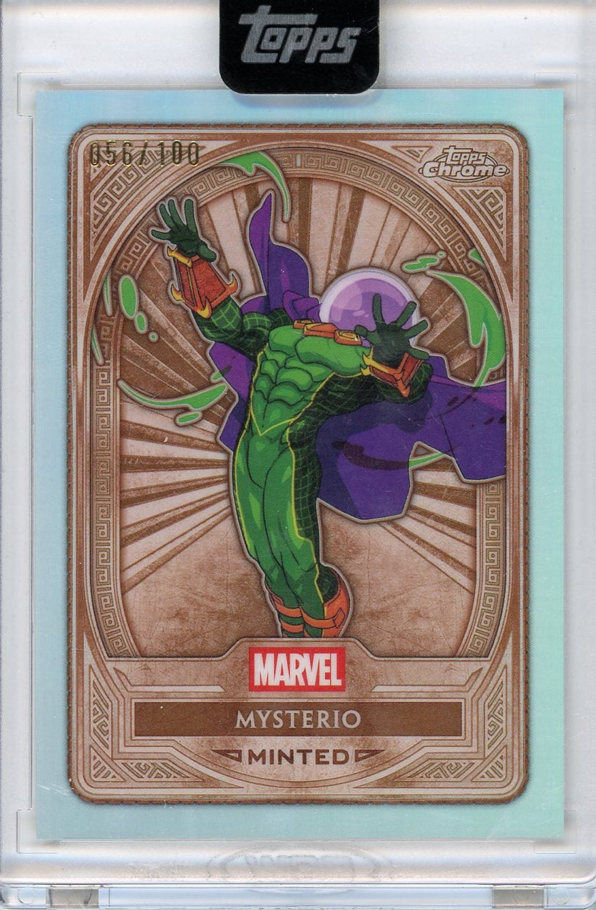 Mysterio 2025 Topps Marvel Mint Encased Refractor #'d 056/100