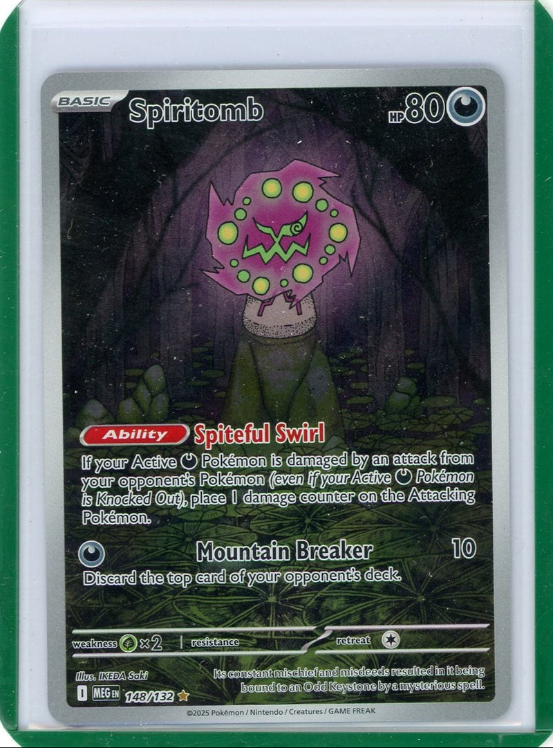 Spiritomb 2025 Pokemon Mega Evolution Illustration rare 