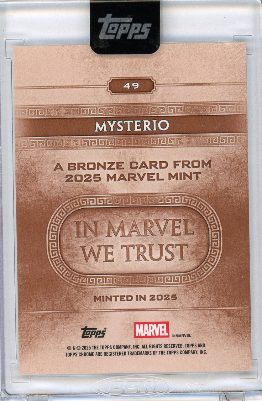 Mysterio 2025 Topps Marvel Mint Encased Refractor #'d 056/100