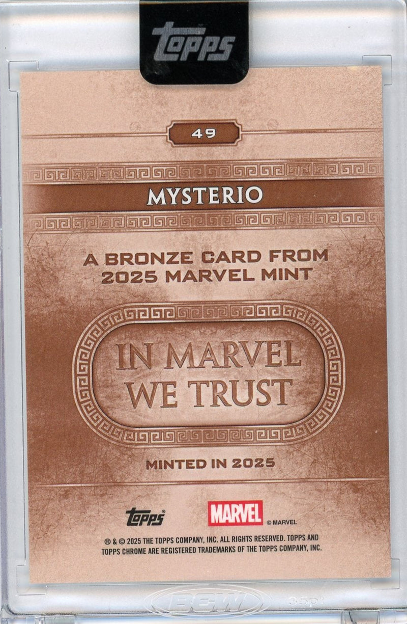 Mysterio 2025 Topps Marvel Mint Encased Refractor 