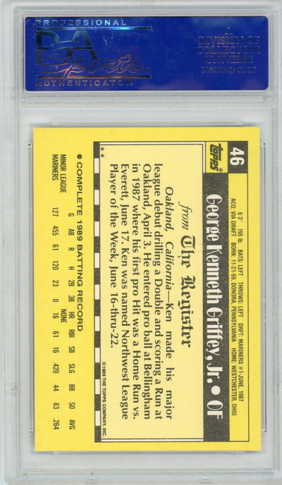 Ken Griffey Jr. 1989 Topps MLB Debut #46 PSA 10