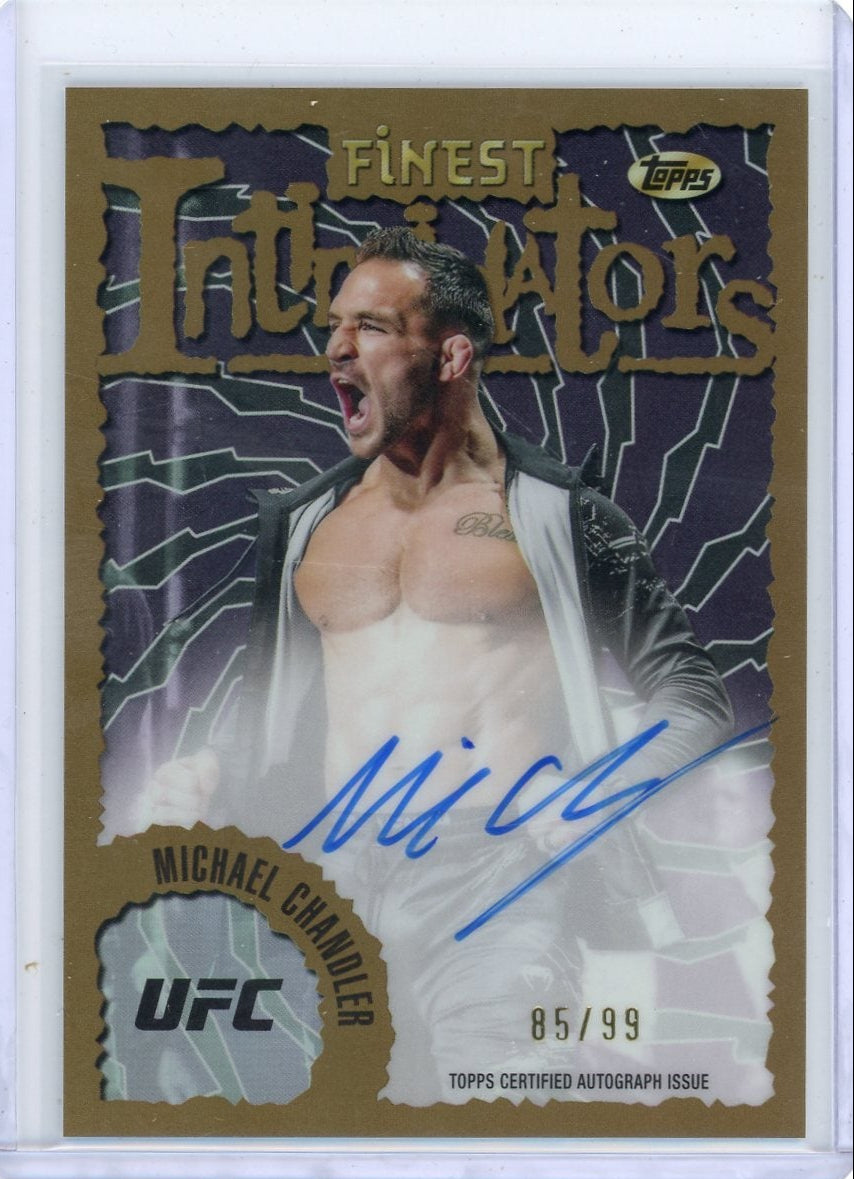 Michael Chandler 2024 Topps Finest UFC Intimidators Autograph #'d 85/99