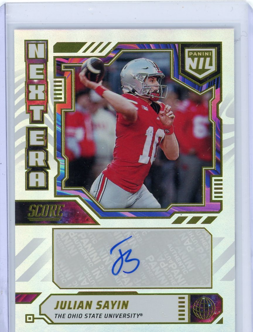 Julian Sayin 2025 Panini Score Football Next Era Autograph