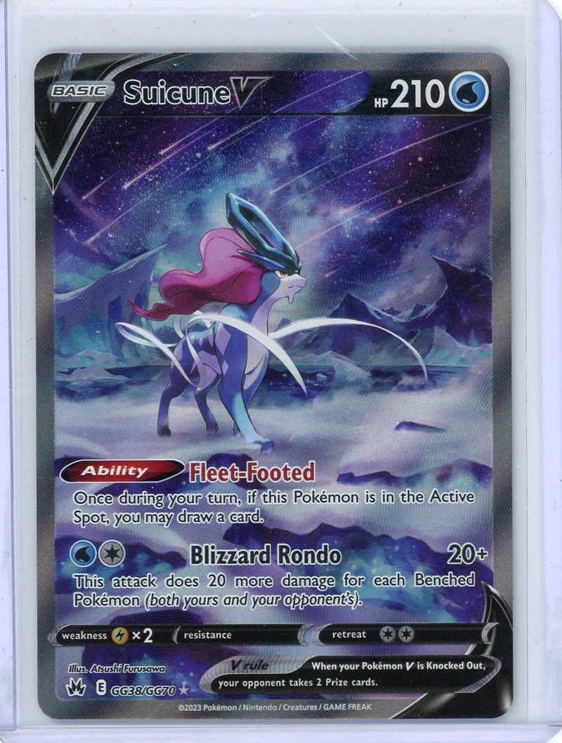 Suicune V 2023 Pokemon rare holo GG38/GG70