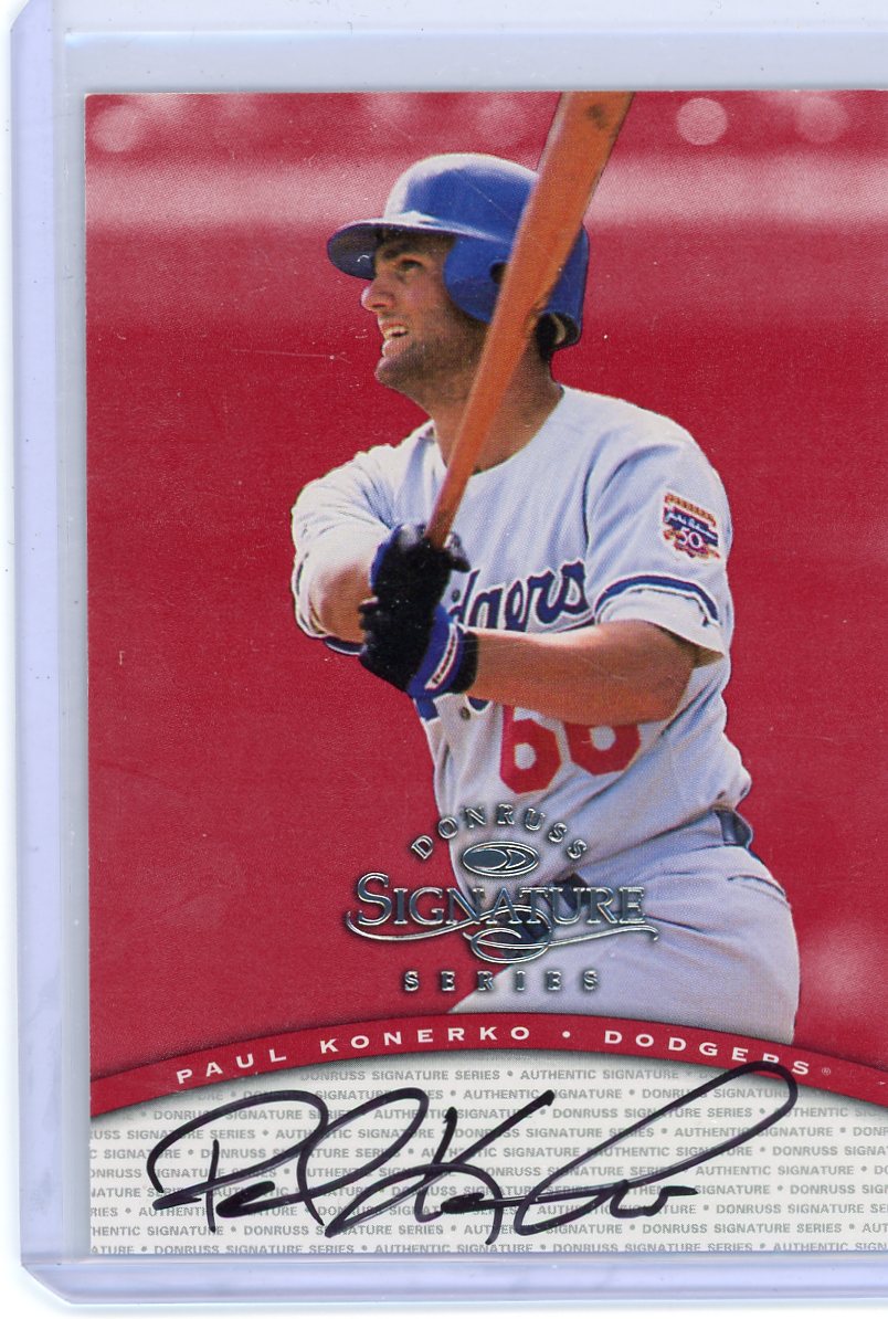Paul Konerko 1996/97 2-card autograph lot