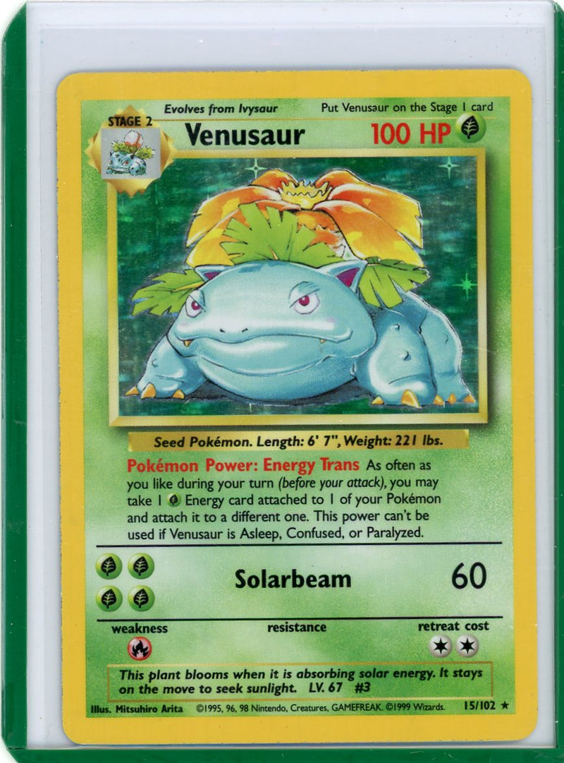 Venusaur Pokémon 1999 Base Set Holo 