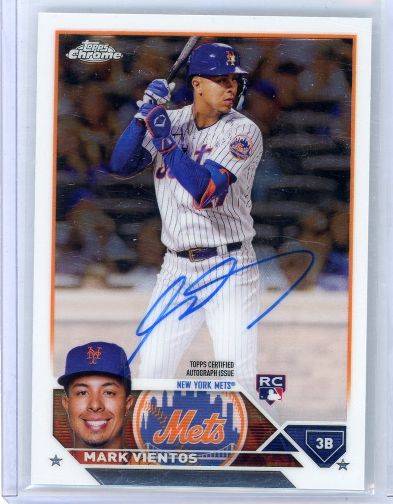 Mark Vientos 2023 Topps Chrome autograph rookie card