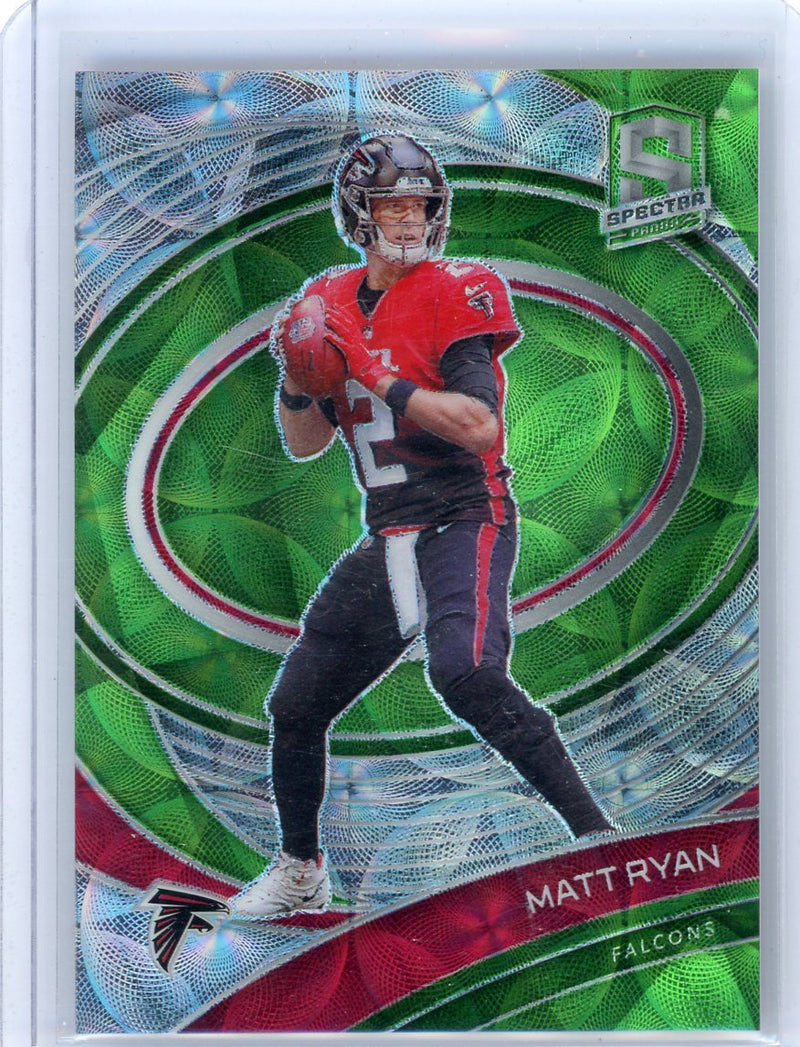 Matt Ryan 2021 Panini Spectra green scope prizm 