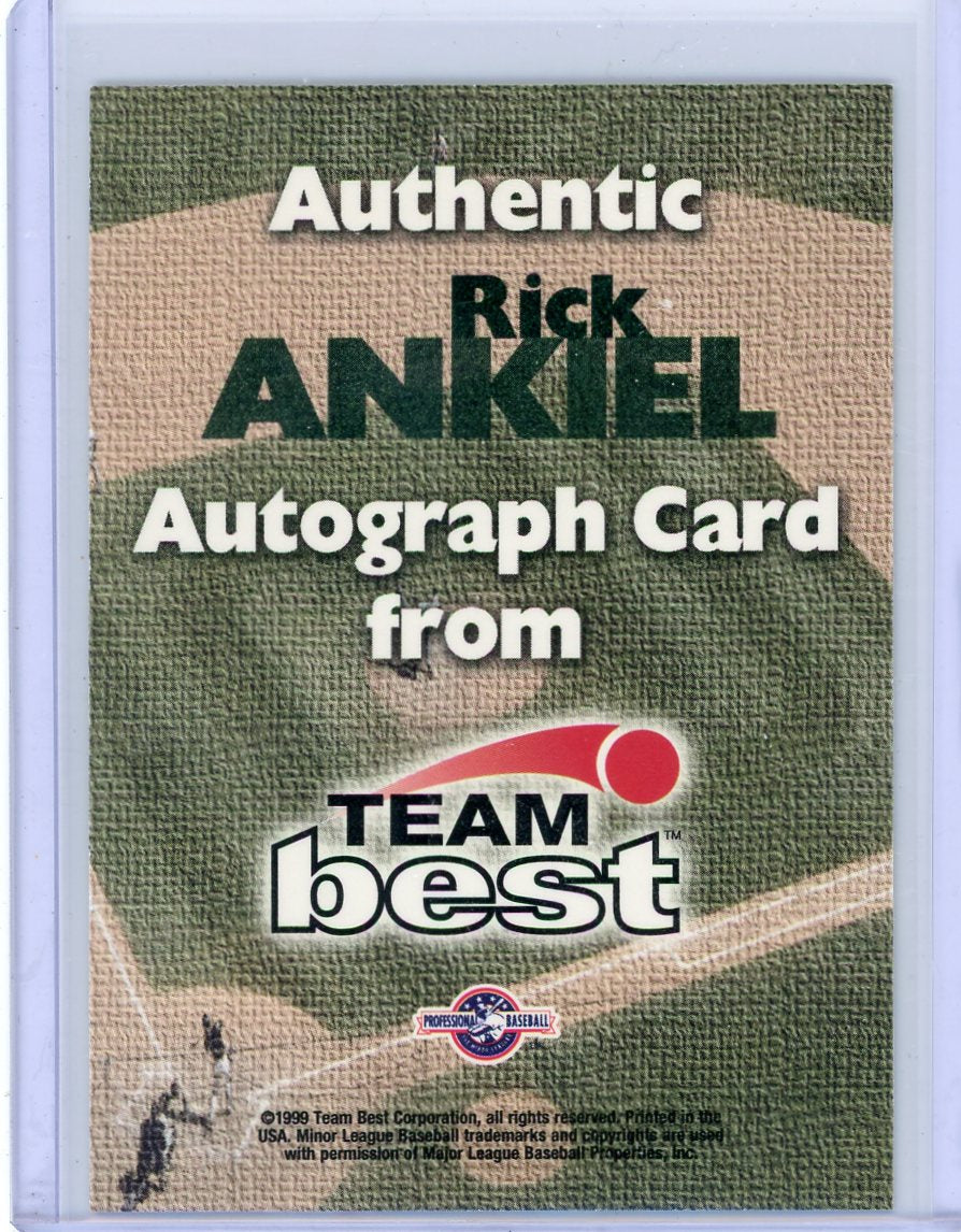 Rick Ankiel 1999/2000 2-card autograph lot base + /250