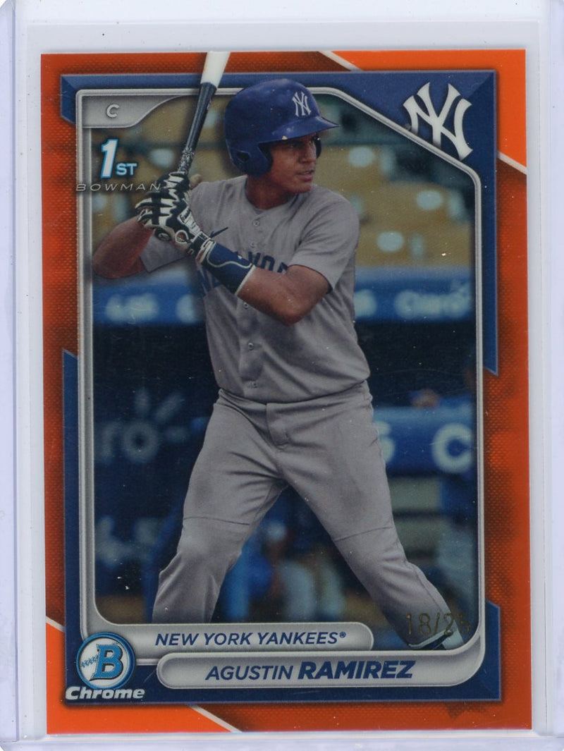 Agustin Ramirez 2024 1st Bowman Chrome orange refractor 