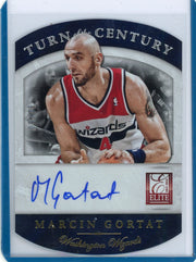 Marcin Gortat 2013-14 Panini Elite Turn of the Century Autograph #'d 9/75