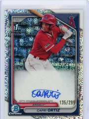 Capri Ortiz 2024 1st Bowman Chrome speckle ref. autograph #'d 135/299