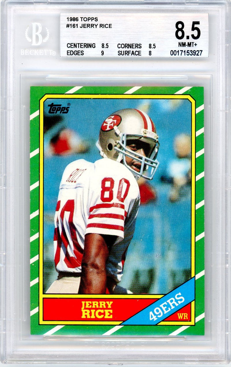 Jerry Rice 1986 Topps Rookie Card 