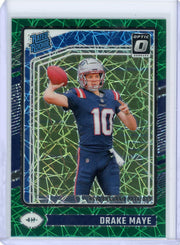Drake Maye 2024 Panini Donruss Optic Green Velocity Rated Rookie