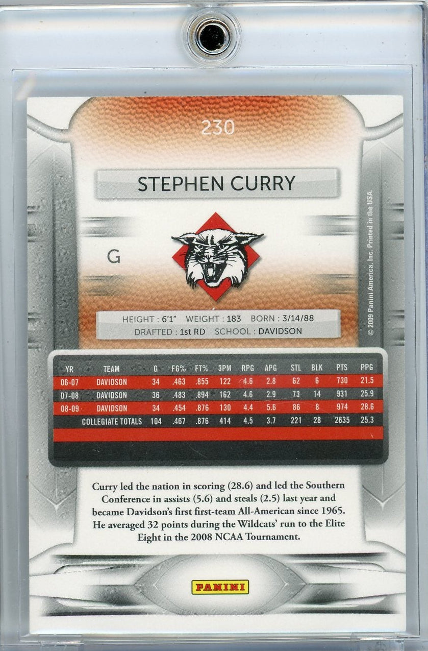 Stephen Curry 2009 Panini Prestige Rookie #230