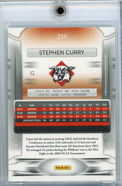 Stephen Curry 2009 Panini Prestige Rookie #230