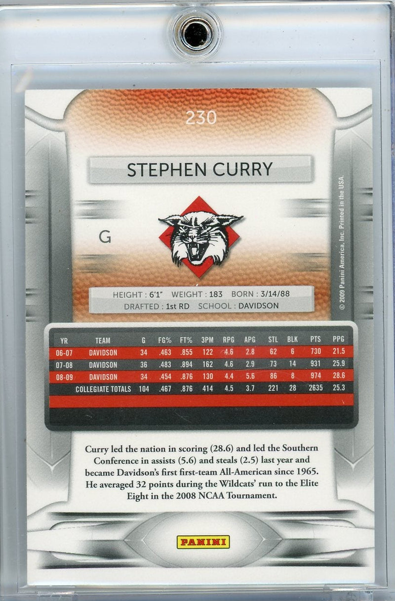 Stephen Curry 2009 Panini Prestige Rookie 