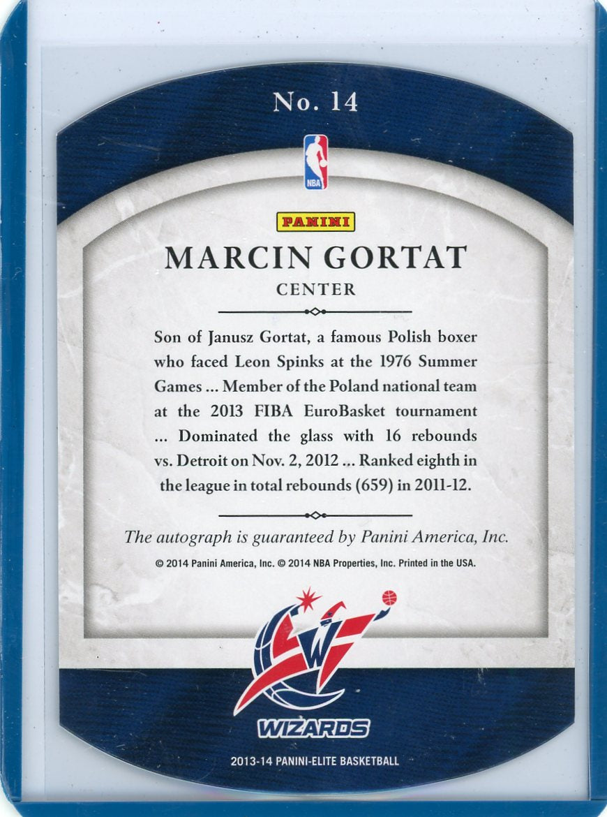 Marcin Gortat 2013-14 Panini Elite Turn of the Century Autograph #'d 9/75