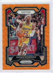 Dennis Schroder 2023 Panini Prizm orange wave prizm #'d 22/60