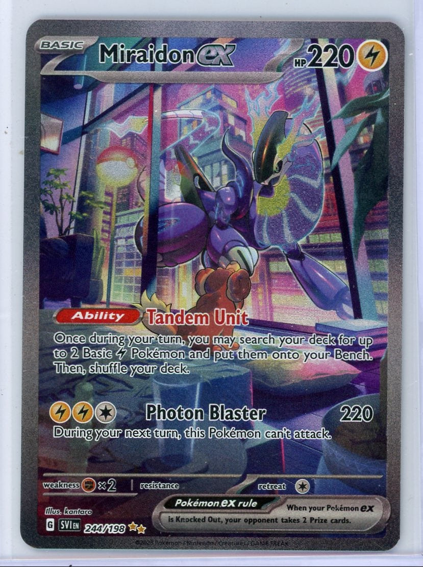 Miraidon ex Pokémon Scarlet & Violet Special Illustration Rare #244/198