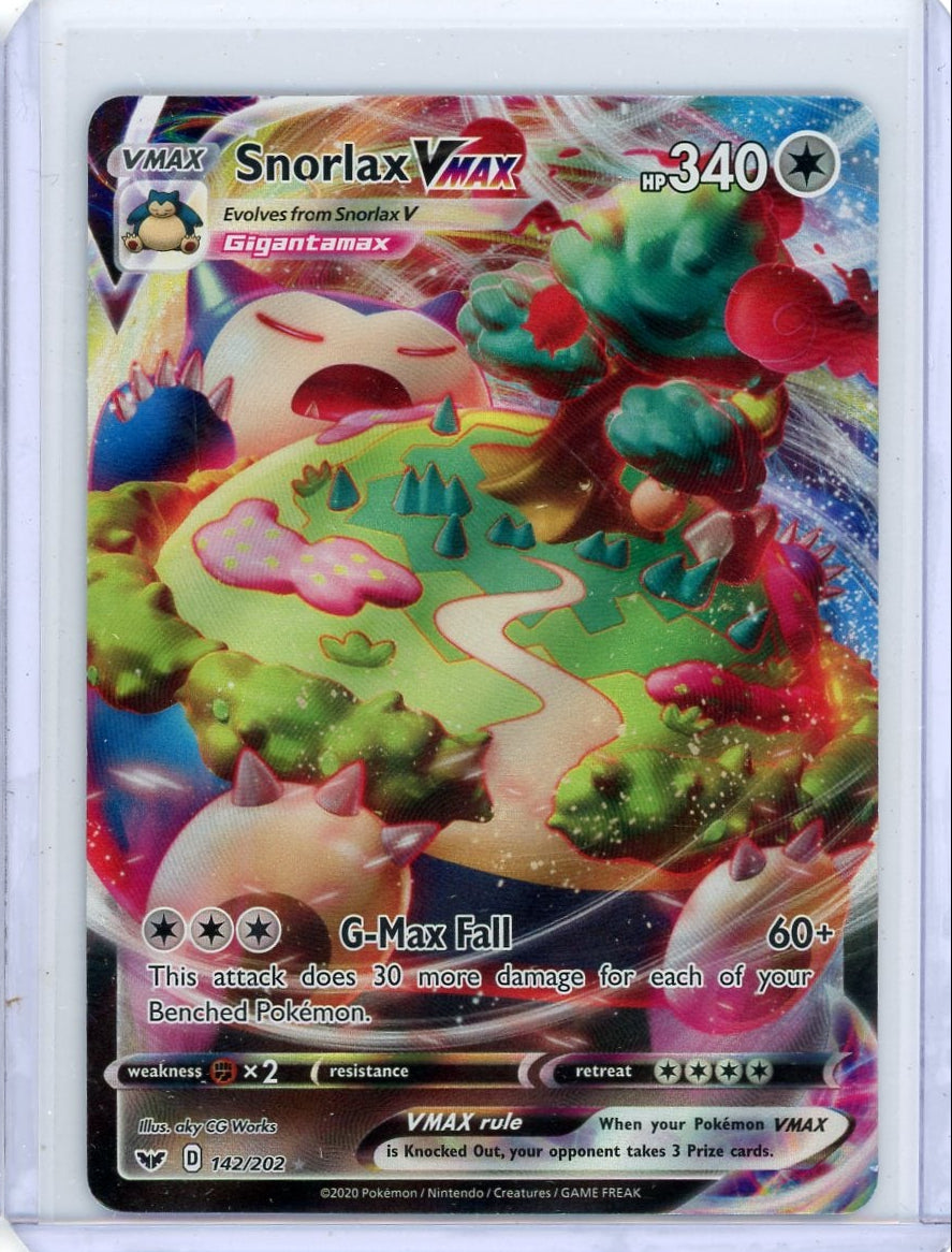 Snorlax Vmax Pokémon Sword & Shield Ultra-Rare #142/202
