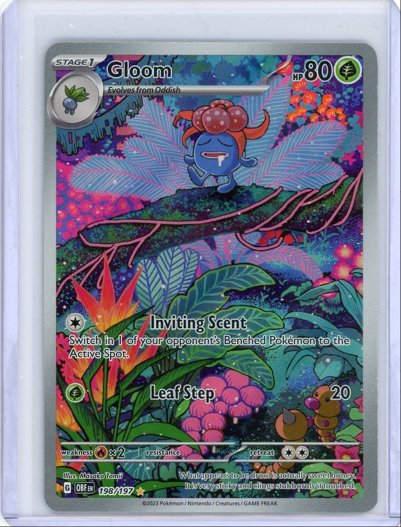 Gloom Pokémon Obsidian Flames Illustration Rare 