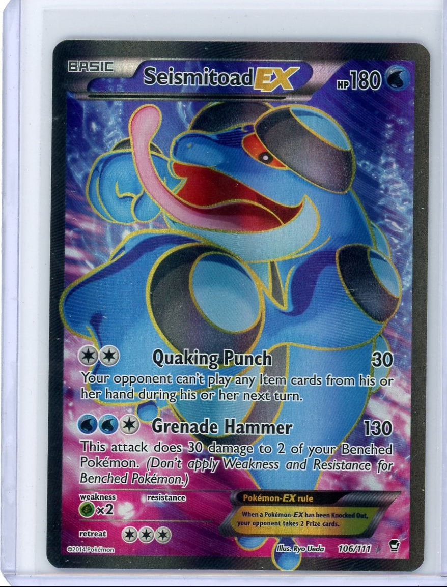 Seismitoad EX Pokémon Furious Fists Full-Art #106/111