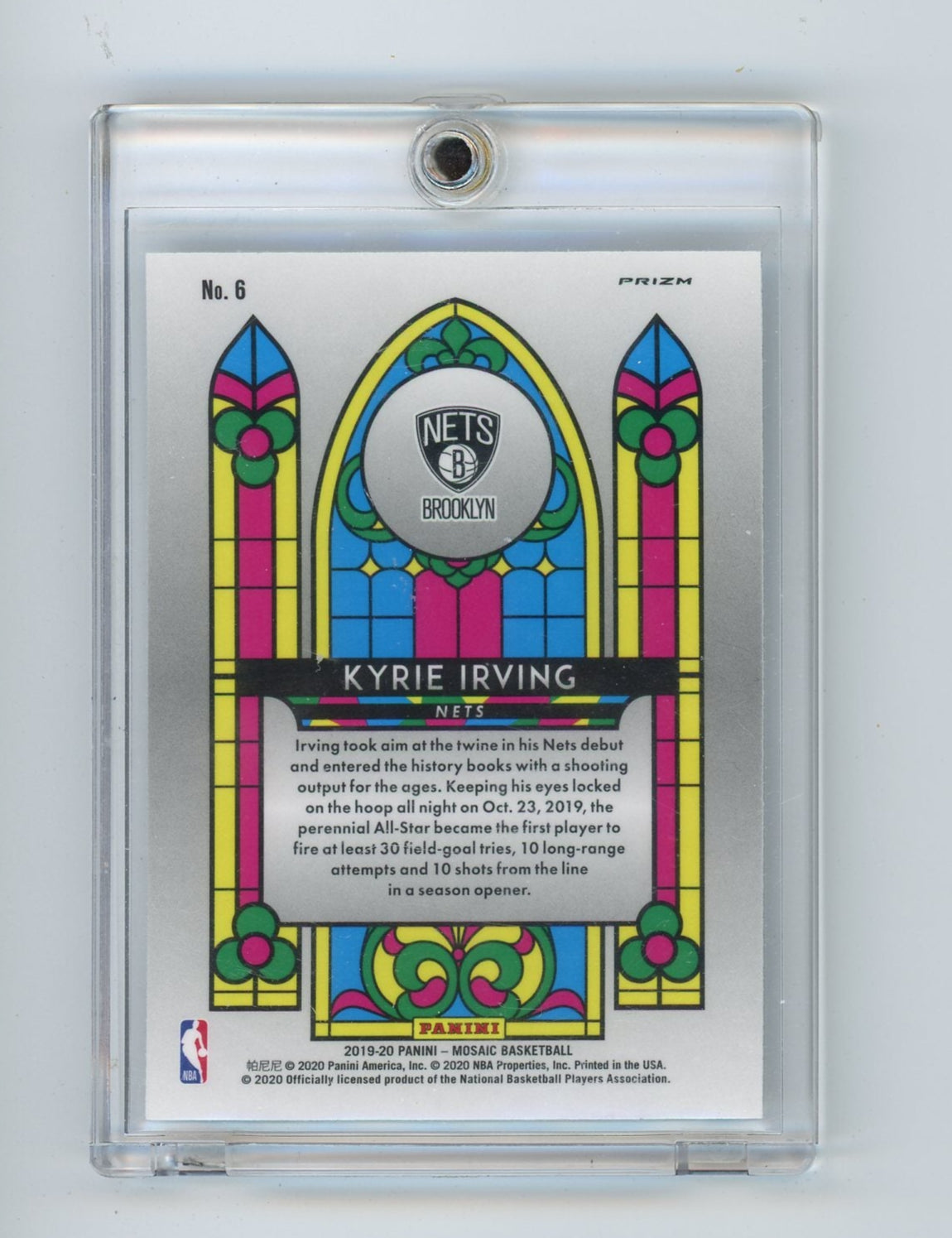 Kyrie Irving 2019-20 Panini Mosaic Stained Glass