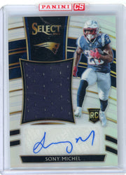 Sony Michel 2018 Panini Select RPA (sealed) #'d 10/49