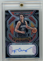 Franz Wagner 2022-23 Panini Obsidian Magmatic Signatures Electric Etch Purple #'d 61/75