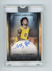 Jalen Hood-Schifino 2023-24 Topps 3 Full Court Signs auto rookie card #'d 01/49