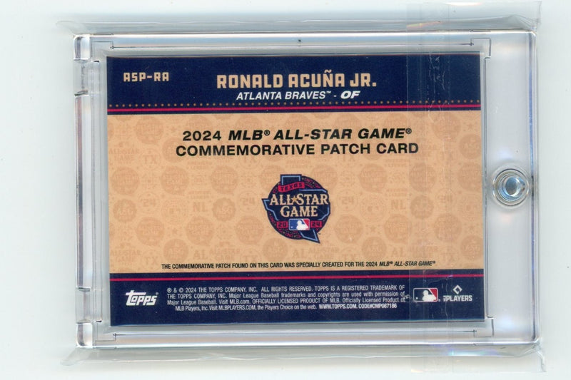 Ronald Acuna Jr. 2024 Topps ASG Patch 