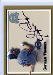 Gorman Thomas 2000 Fleer Greats of the Game autograph