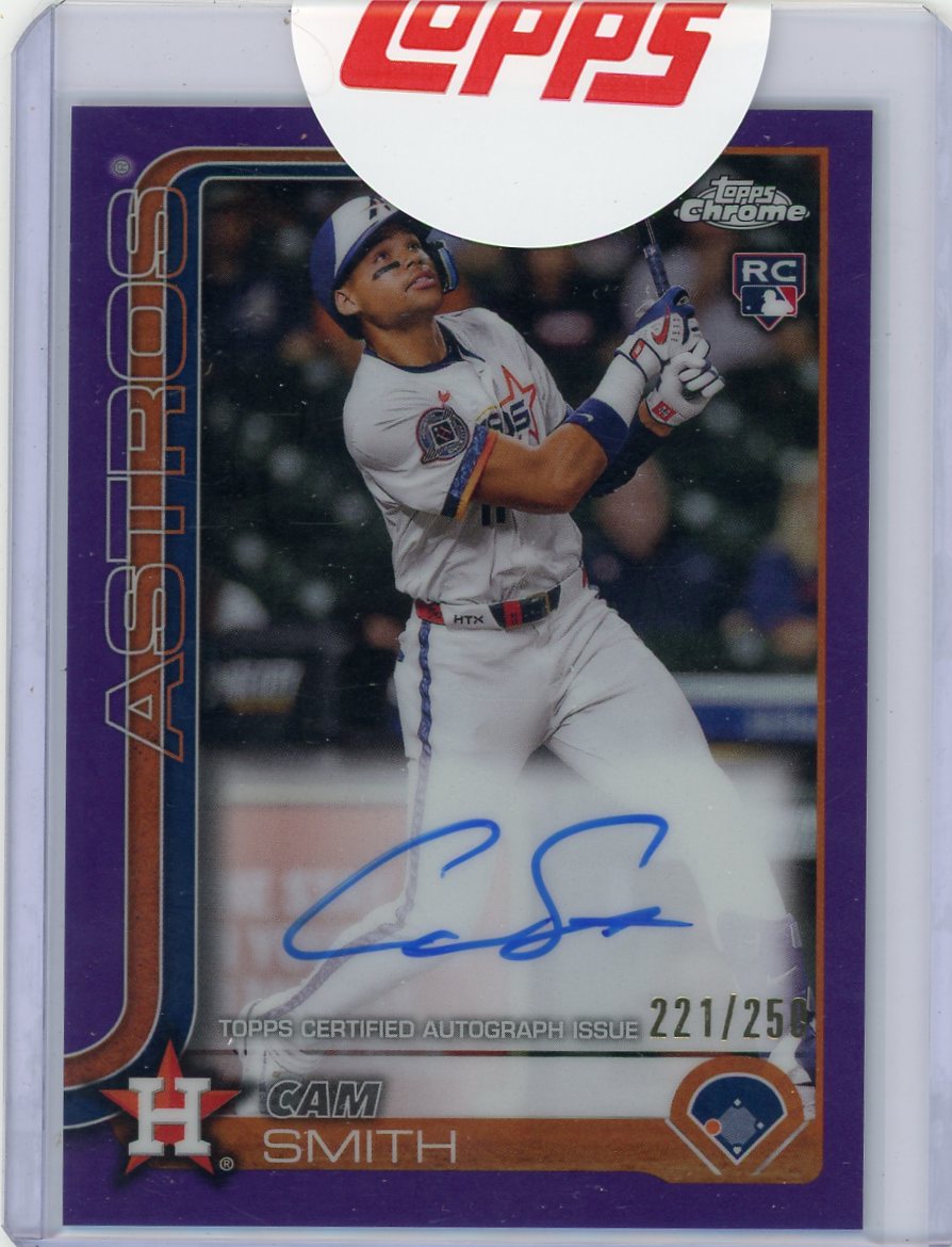 Cam Smith 2025 Topps Chrome Purple Rookie Autograph #'d 221/250 (Sealed)