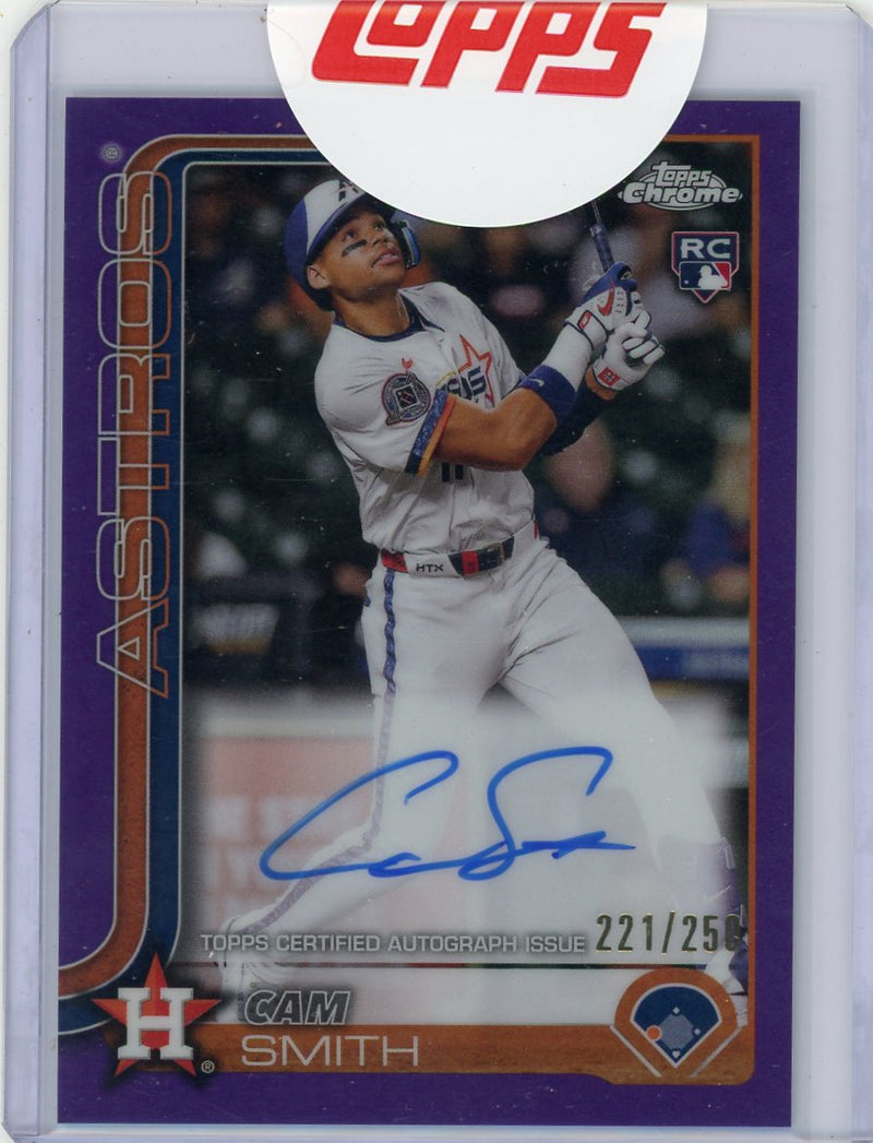 Cam Smith 2025 Topps Chrome Purple Rookie Autograph 