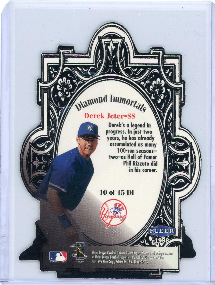 Derek Jeter 1998 Fleer Ultra Diamond Immortals Die-Cut