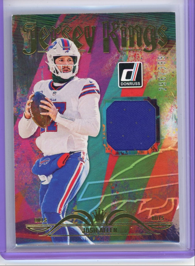 Josh Allen 2023 Panini Donruss Jersey Kings Relic 