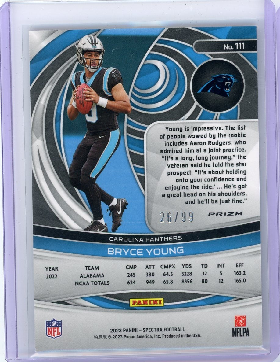 Bryce Young 2023 Panini Spectra Celestial Rookie #'d 26/99