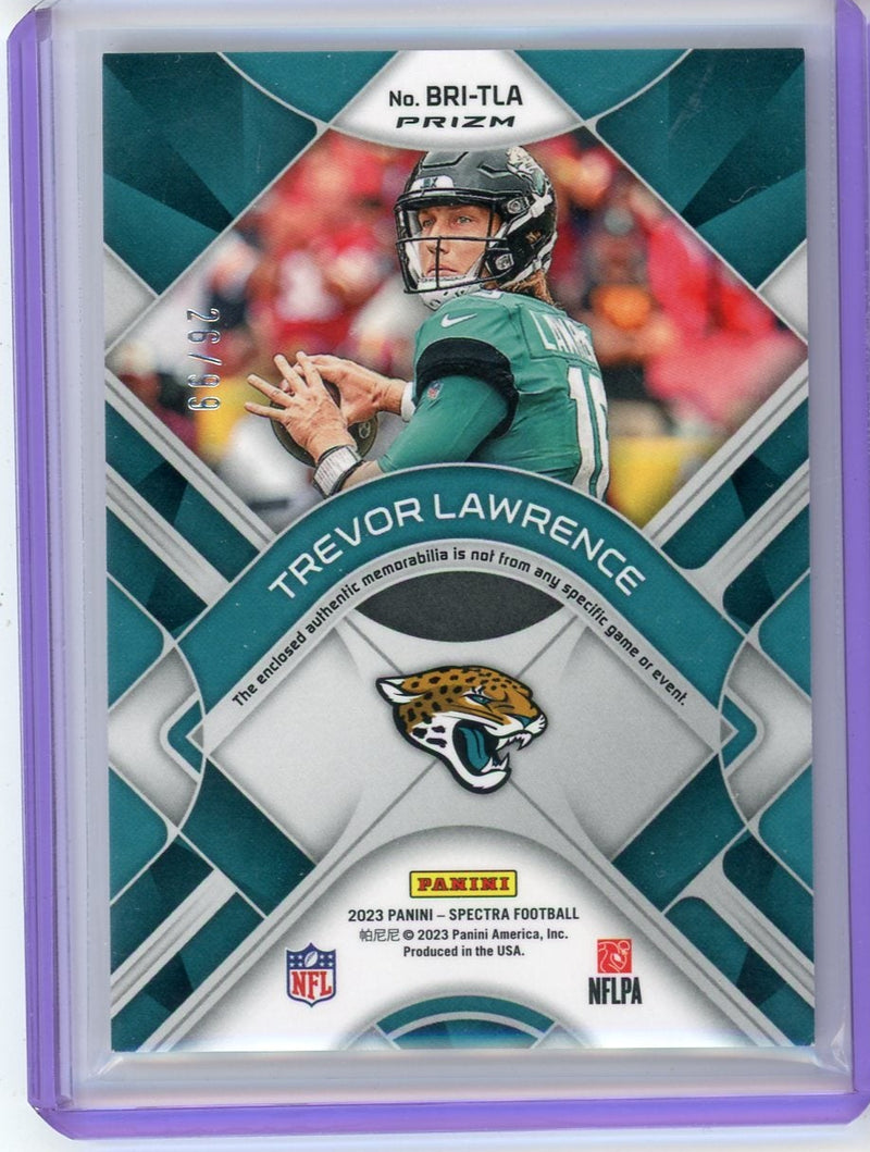 Trevor Lawrence 2023 Panini Spectra Brilliance Patch 