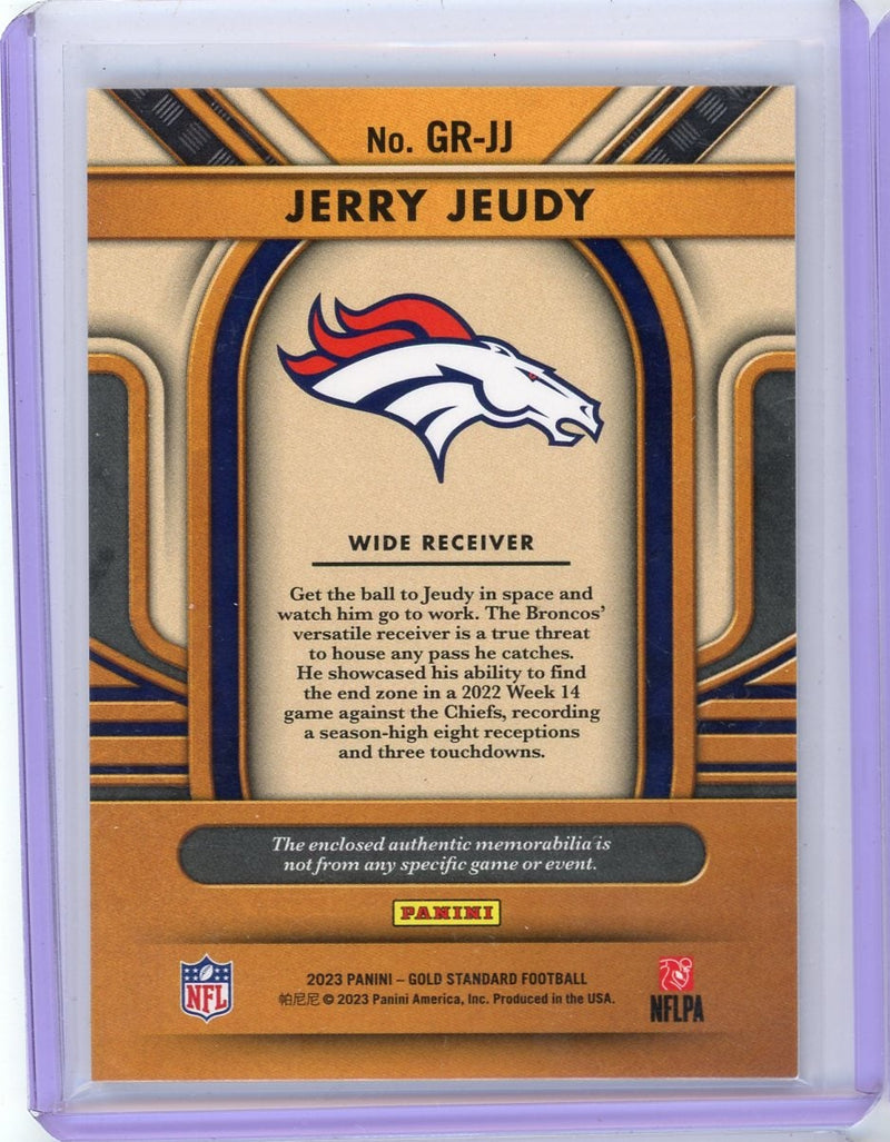 Jerry Jeudy 2023 Panini Gold Standard Gold Rush Patch 