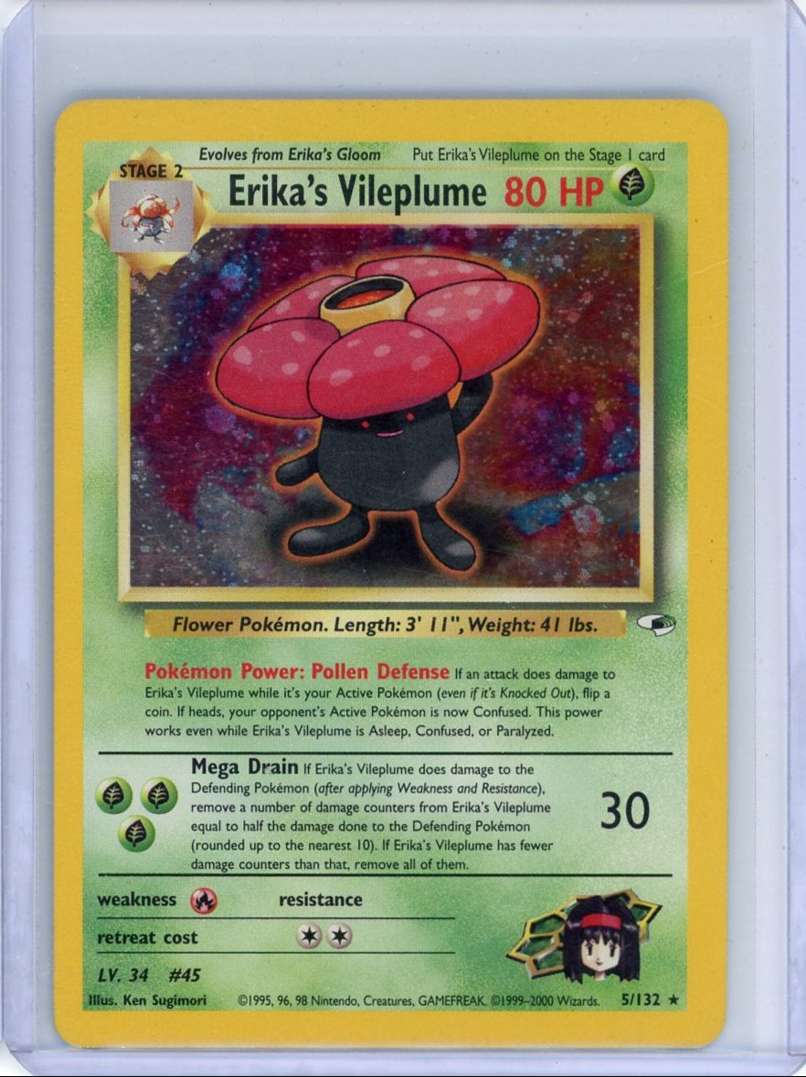 Erikas Vileplume Pokémon Gym Challenge Holo #5/132