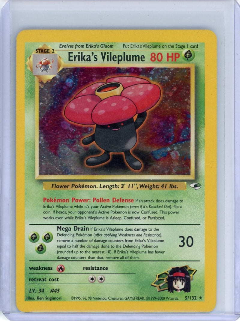 Erikas Vileplume Pokémon Gym Challenge Holo 